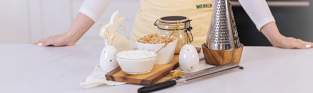 Hren z jabolki, smetano ali vložen