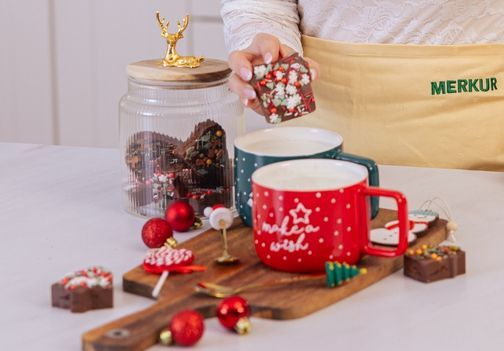 Praznične kakav kocke za vročo čokolado