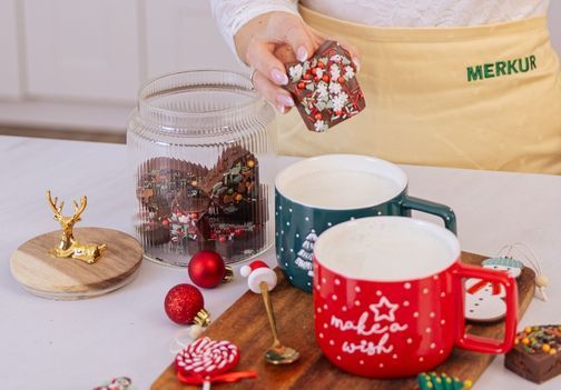 Praznične kakav kocke za vročo čokolado