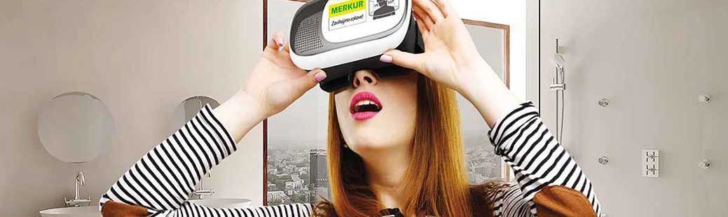 Začutite ambient načrtovane kopalnice z VR-očali