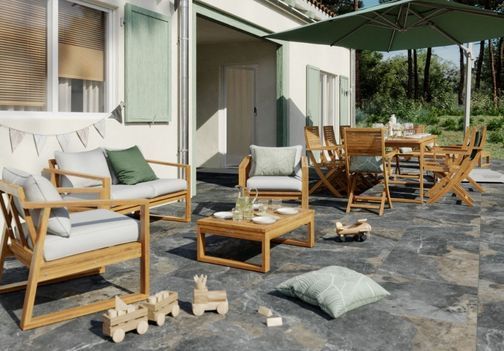 Lesena vrtna garnitura: izbira, postavitev in vzdrževanje za leta uporabe