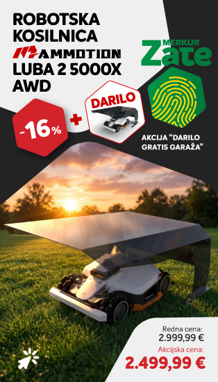 ROBOTSKA KOSILNICA MAMMOTION LUBA 2 5000X AWD + gratis GARAŽA