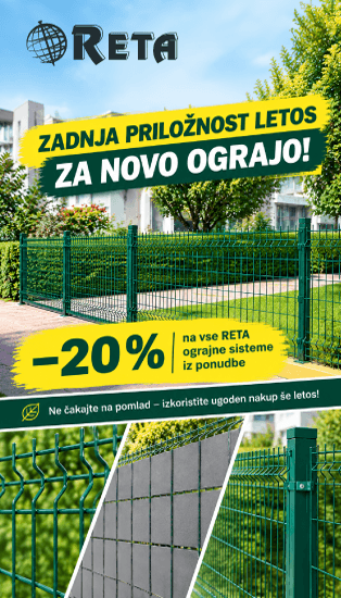 Ograjni sistemi Reta -20% - akcija