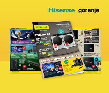 Posebna ponudba izdelkov Gorenje in Hisense