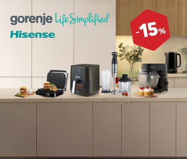 <br>Gorenje in Hisense mali gospodinjski aparati in sesalniki