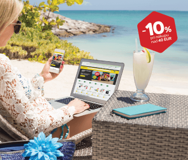 <br>Izkoristite popust <br>10 % pri nakupu<br> nad 40 €