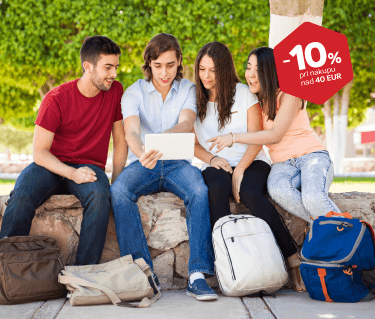 <br>Izkoristite popust <br>10 % pri nakupu<br> nad 40 €