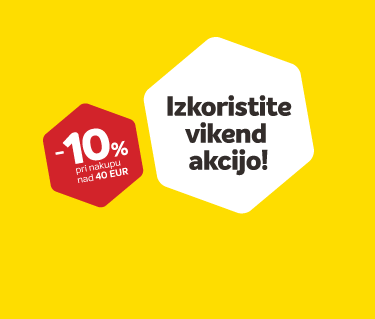 <br> Ujemite popust<br>10 % za nakup nad 40 €*