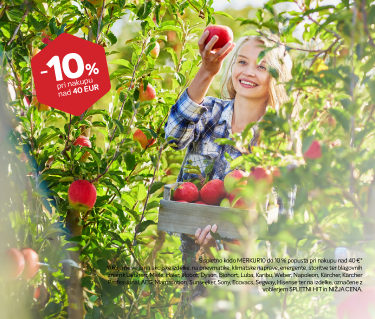 <br>Izkoristite popust <br>10 % pri nakupu<br> nad 40 €