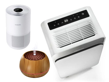 Vlažilniki, razvlažilniki in čistilniki zraka