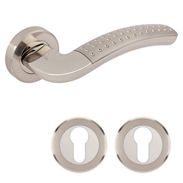 KLJUKA ZA VRATA APECS 0426 NI/SAT CILINDER