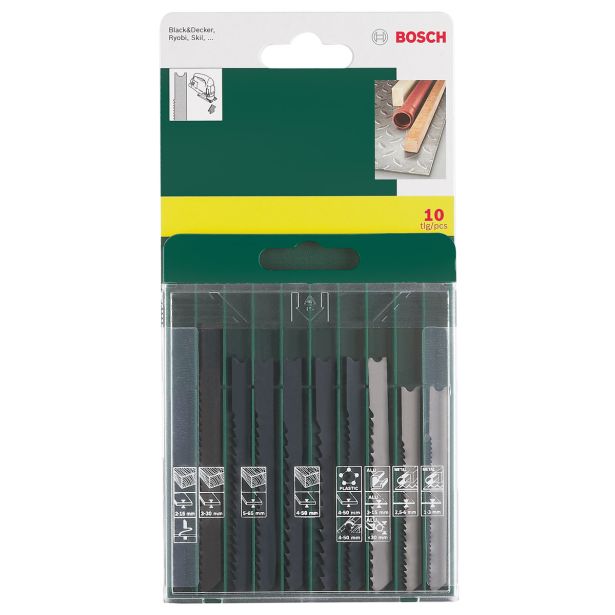 LIST VBODNE ŽAGE BOSCH 10-DELNI KOMPLET LISTOV U-STEBLO