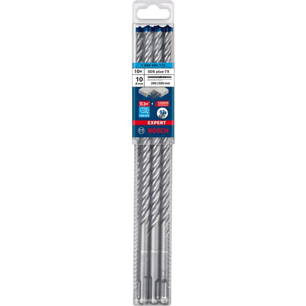 10-DELNI KOMPLET UDARNIH SVEDROV EXPERT SDS PLUS-7X, 10 X 200 X 265 MM