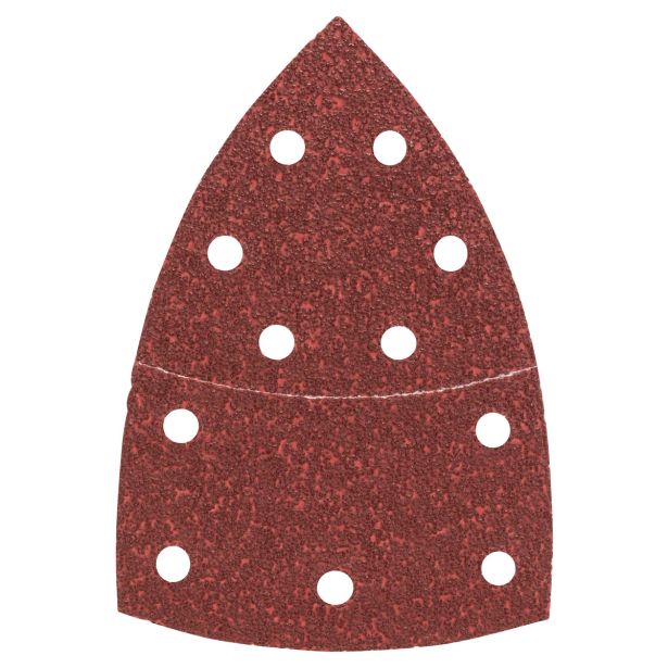 DELTA/VEČNAM BRUSNI LIST BOSCH 10-DELNI SET C430 RDEČ 102X62/93 MM K40 11LUKENJ