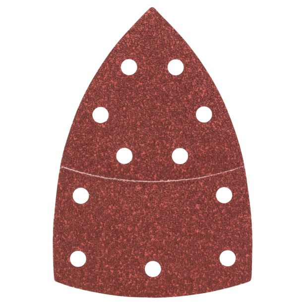 DELTA/VEČNAM BRUSNI LIST BOSCH 10-DELNI SET C430 RDEČ 102X62/93 MM K60 11LUKENJ