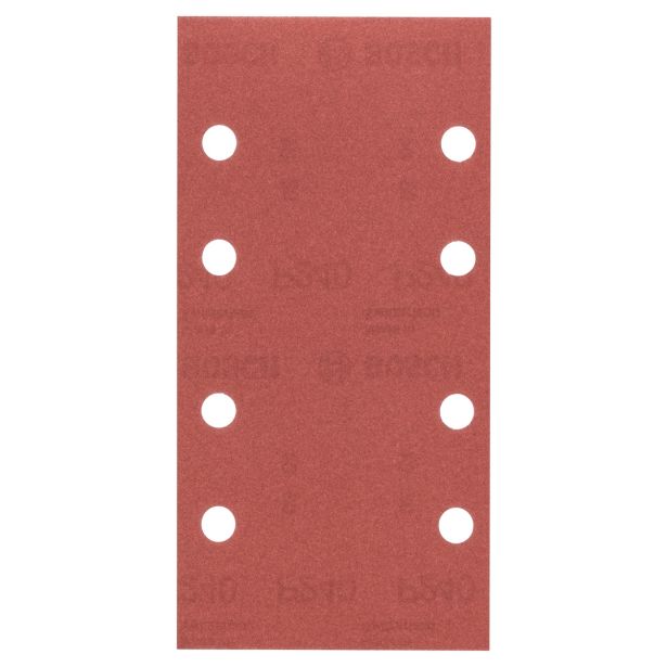 SAMOPRITDILNI BRUSNI LIST BOSCH 10-DELNI SET C430 RDEČ 93X185 MM K240 8 LUKENJ