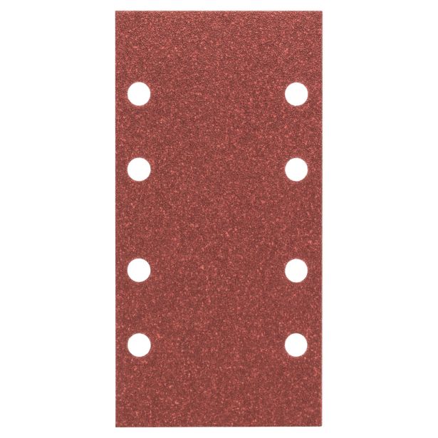 SAMOPRITDILNI BRUSNI LIST BOSCH 10-DELNI SET C430 RDEČ 93X185 MM K80 8 LUKENJ