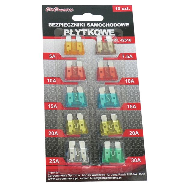 VAROVAKA CARCOMMERCE 10-DELNI SET ZA VSE VRSTE VOZIL