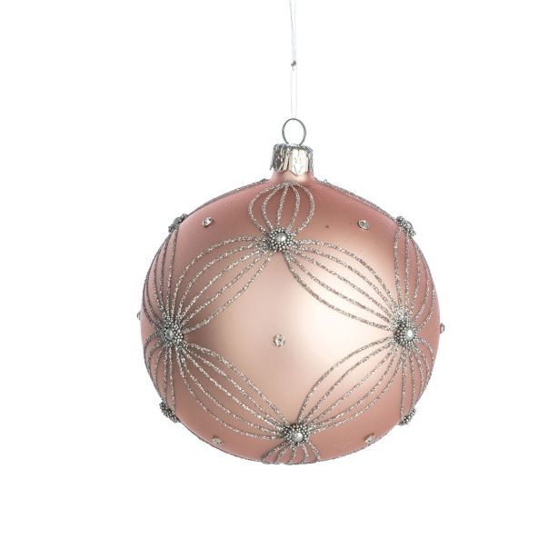 STEKLENA BUNKA GLOSSTYLE 100 MM 4/1 ROZA 2 Z IN 2 BREZ DEKORJA