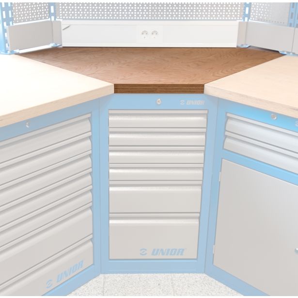 DESKA KOTNA ZA MODULARNE DELOVNE PULTE UNIOR ART. 990TW1 (628149)