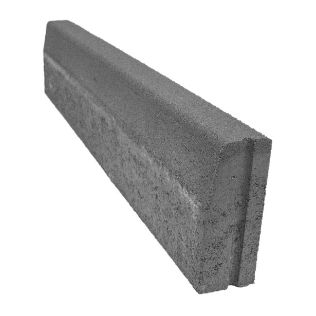 BETONSKI ROBNIK OBLAK GROUP 100X20X8 CM RAVEN GRAFITNO ČRN