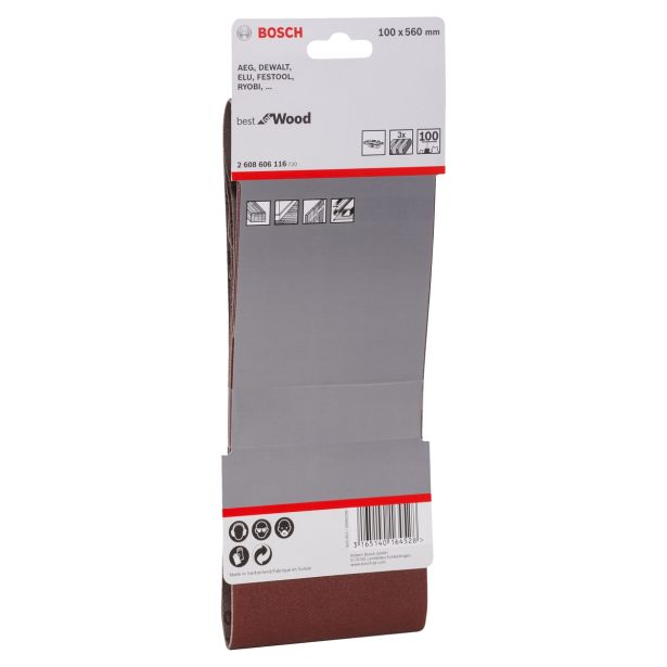 BRUSNI TRAK ZA BRUSILNIK BOSCH 100X560 MM K 100