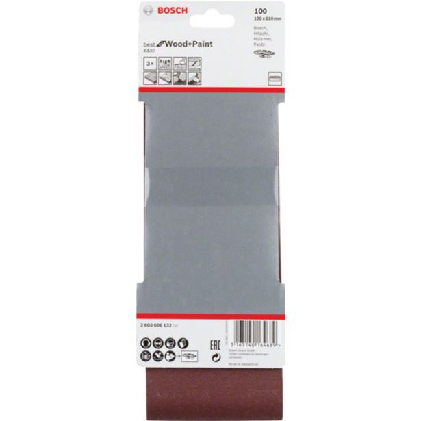 BRUSNI TRAK ZA BRUSILNIK BOSCH 100X610 K100 ZAV=3KOS