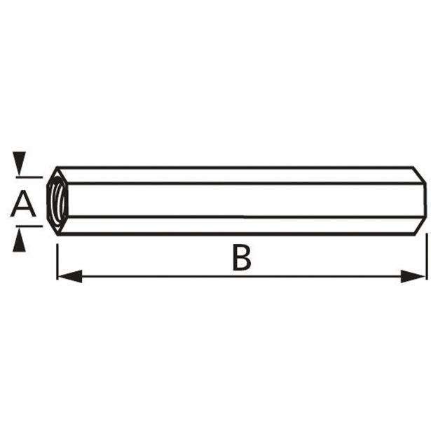 DOLGA MATICA DIN 6334, 10X30 A2F V ZAVITKU JE 2 KOS