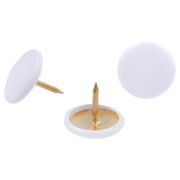 ŽIČNIK LEPENKAR 10X7 S PVC KAPICO BEL V ZAVITKU JE 150 KOS