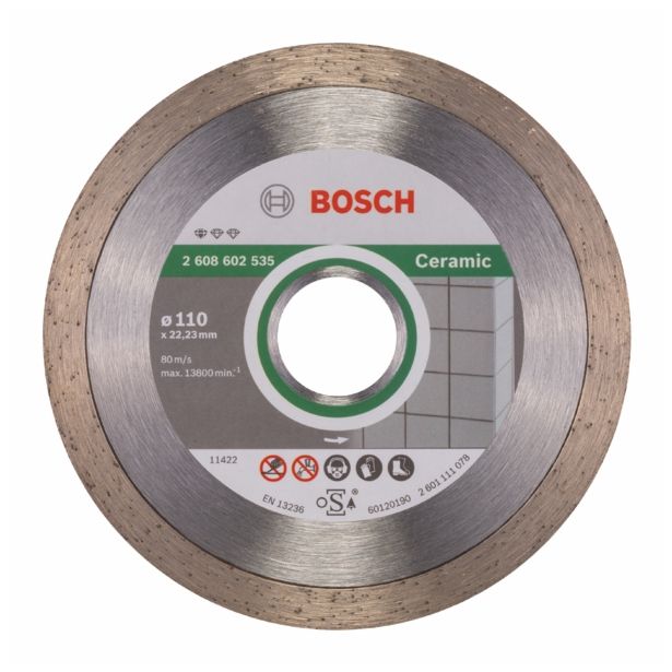 DIAMANTNA REZALNA PLOŠČA BOSCH 110X1.6X22 MM ZA KERAMIKO