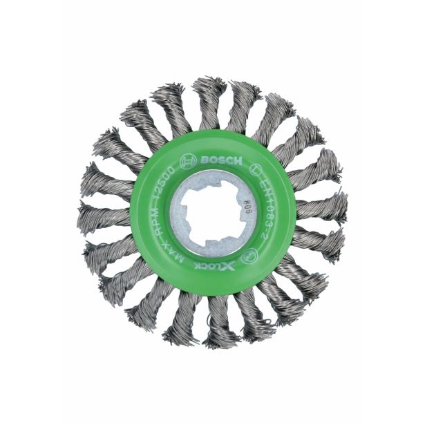 KROŽNA ŽIČNA ŠČETKA BOSCH 115 MM 0.5 INOX X-LOCK