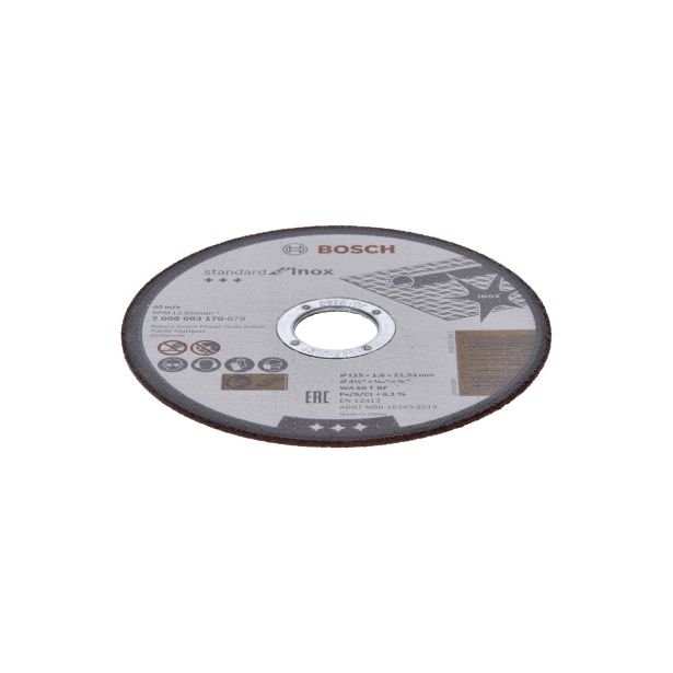 REZALNA PLOŠČA ZA RF BOSCH 115X1.6X22.23 MM WA 60 T BF