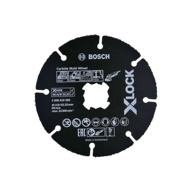 VEČNAMEN. REZALNA PLOŠČA BOSCH 115X1X22.23 MM X-LOCK