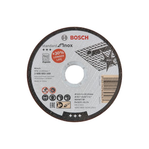 REZALNA PLOŠČA ZA RF BOSCH 115X1X22.23MM WA 60 T BF