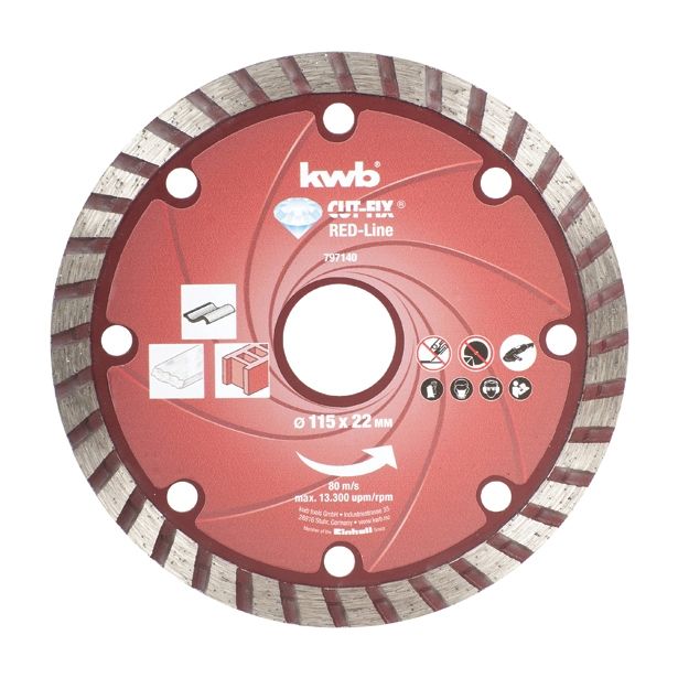 DIAMANTNA REZALNA PLOŠČA EINHELL 115X22X7X2.1 MM MARMOR, BETON, KERAMIKA