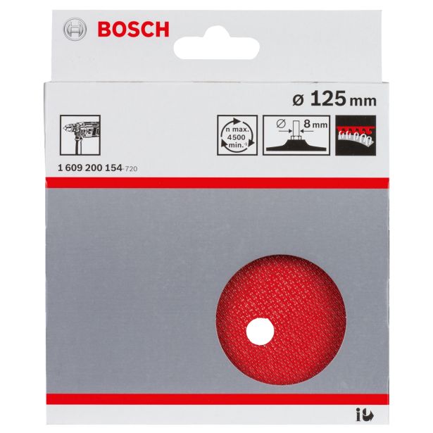 PODL. PLOŠČA ZA EKSCENTR. BOSCH 125 MM VPENJALNI KROŽNIK VELCRO