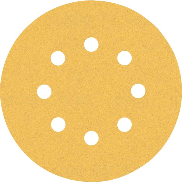 SAMOPRITRILNI BRUSNI DISK BOSCH 125MM 8 LUKENJ G120 EXC470 ZA LES IN BARVO