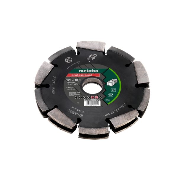 DIAMANTNA REZILNA PLOŠČA METABO, 125 X 18 X 22,23 MM, PROFESSIONAL, UP, UNIVERZALNA