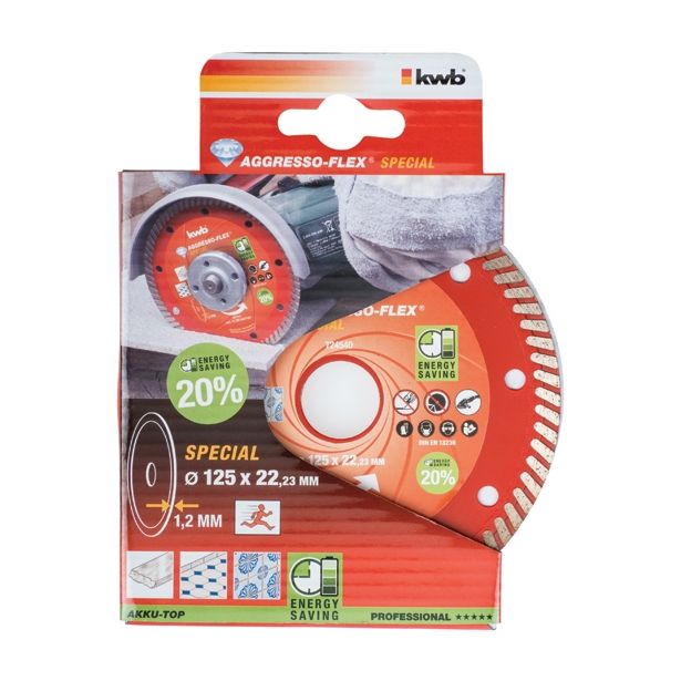 DIAMANTNA REZALNA PLOŠČA EINHELL 125X1.2 MM EXTRA TANKA KERAMIKA, PORCELAN, PLOŠ.