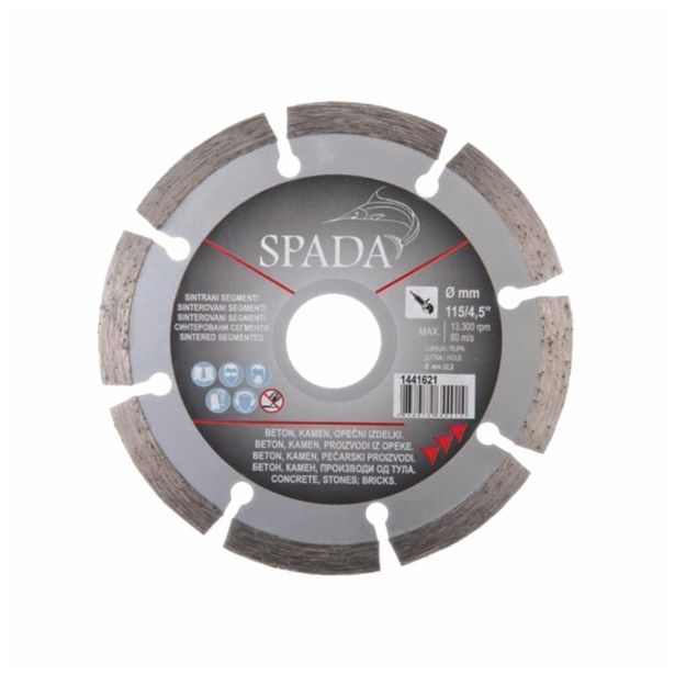 DIAMANTNA REZALNA PLOŠČA MQ 125X22 MM ARM BETON,KAMEN OPEKA, GRANIT