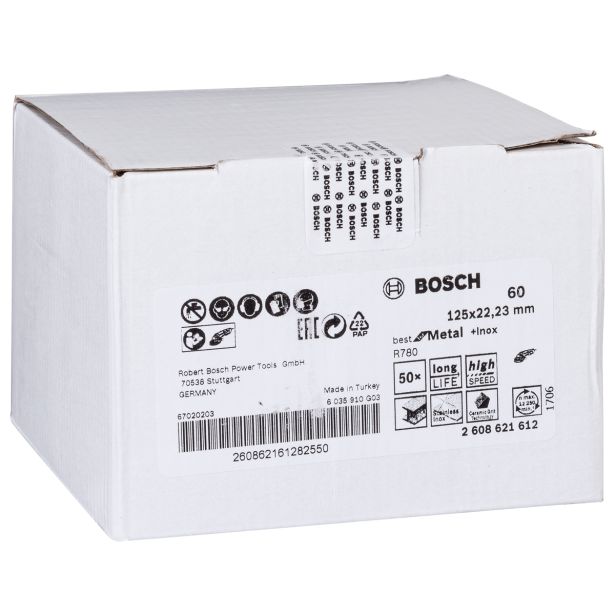 FIBERFLEX DISK ZA KOVINO BOSCH 125X22 MM Z60 R780