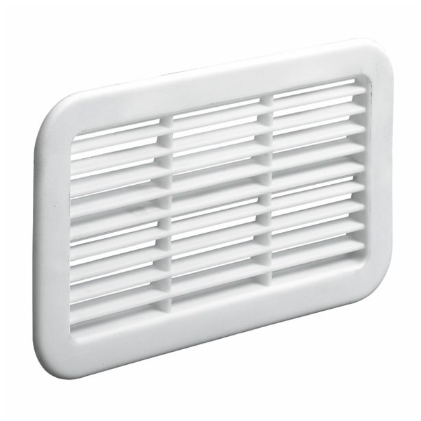 ZRAČNIK HETTICH DIY 128X78 MM, BEL PVC ZAV=1 KOS