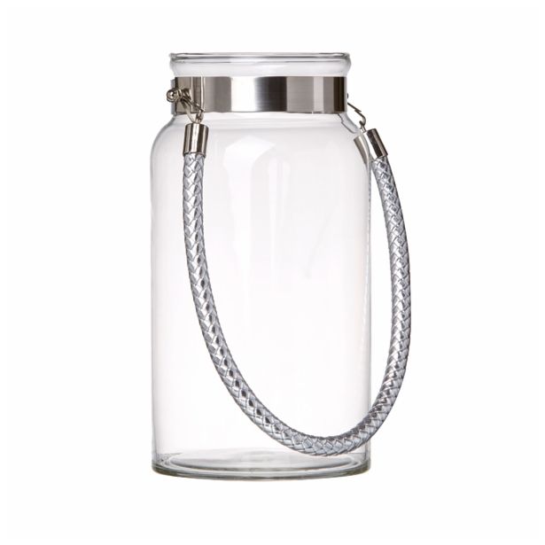 STEKLO 12.5X24 CM SPARKLE SREBRNE BARVE