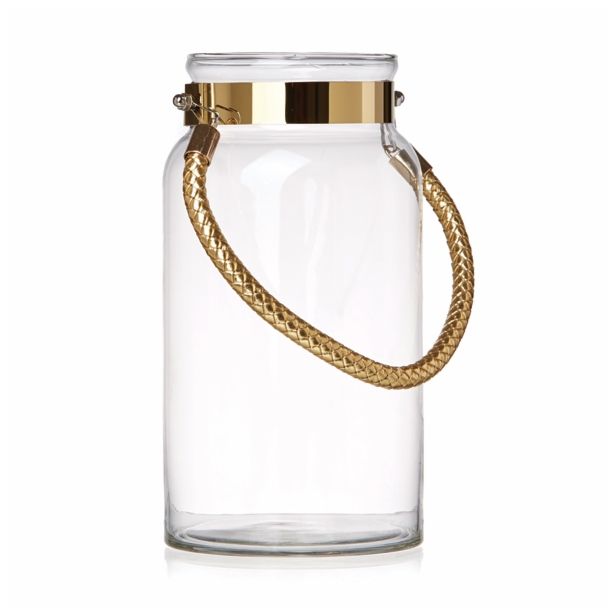 STEKLO 12.5X24 CM SPARKLE ZLATE BARVE