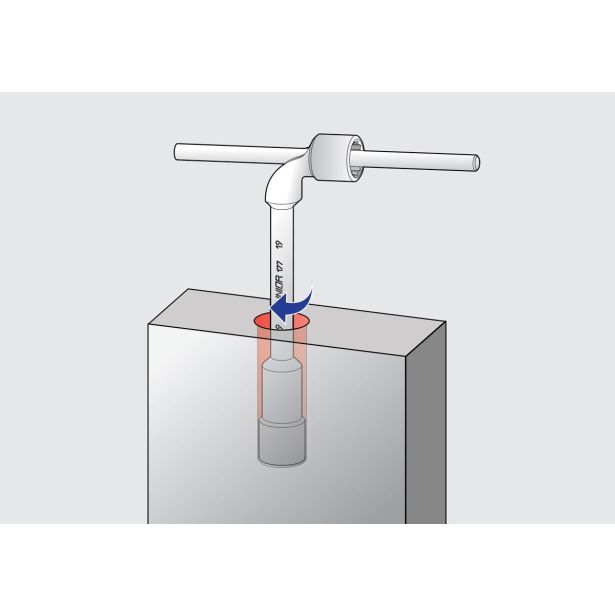 DVOSTRANSKI UPOGNJEN NASADNI KLJUČ UNIOR 13 MM ART. 177 (609088)