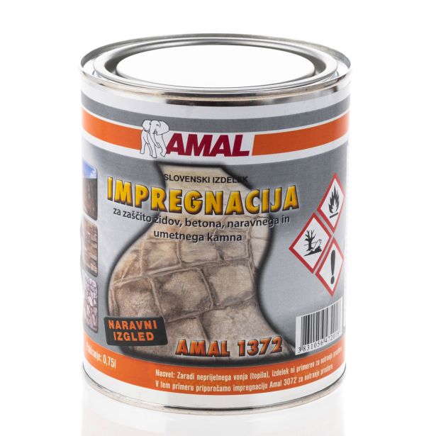 IMPREGNACIJSKO ZAŠČITNO SREDSTVO AMAL 1372 NARAVNI IZGLED 0.75L ZA KAMEN IN BETON