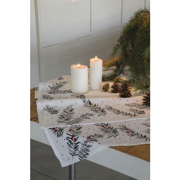 PRT SIRETESSILE 140X180CM PRINT SHINY ZLAT/RDEČ/ČRN