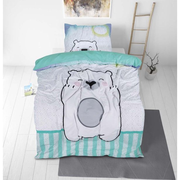 POSTELJNINA SVILANIT 140X200/50X70 BEAR HUG