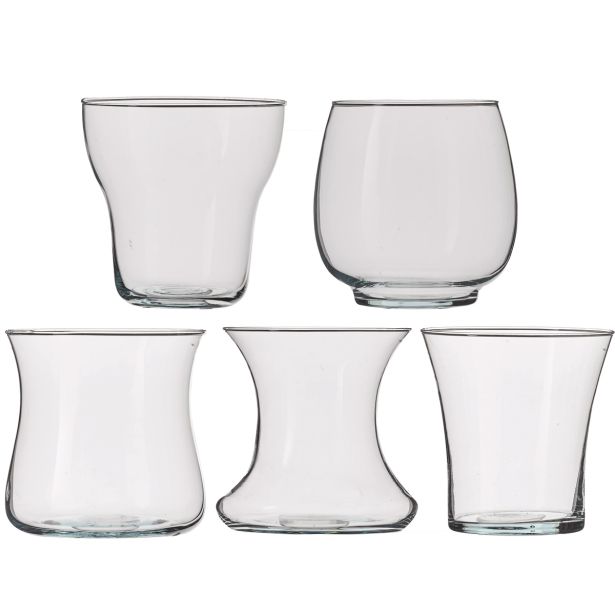 STEKLENA VAZA 14X14.5 CM RAZLIČNI MODELI