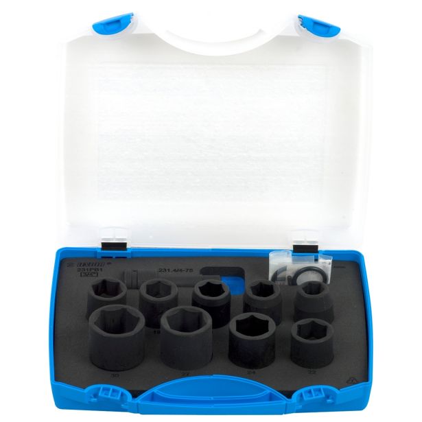 IMPACT KLJUČ 12,7MM UNIOR 15-30 MM 10 DELNA ART. 231MB1